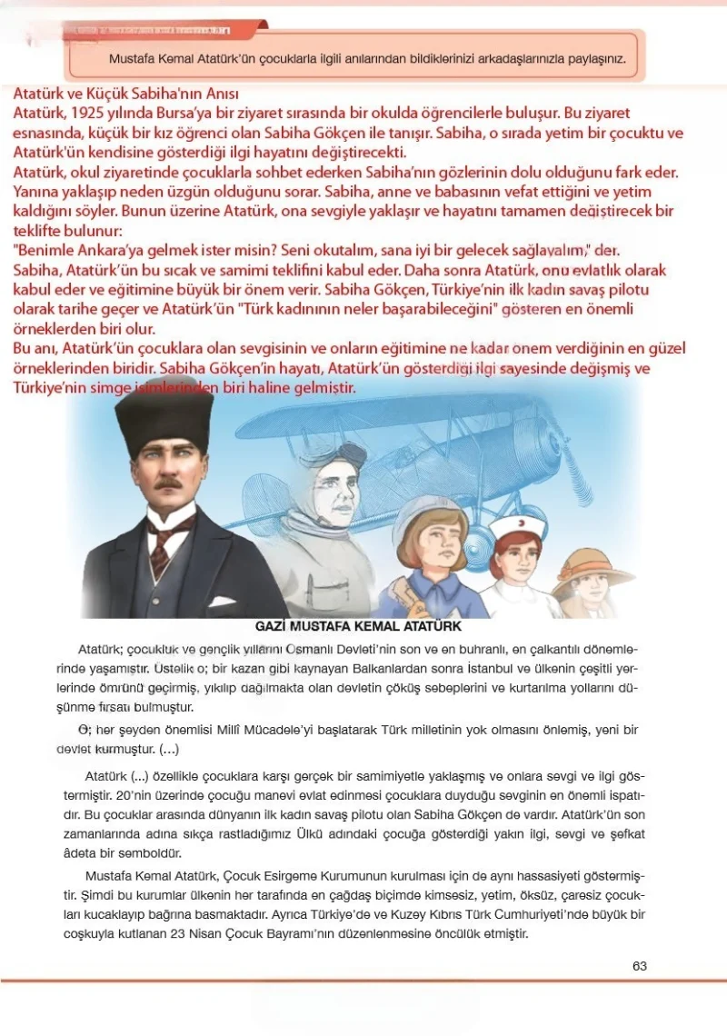7. Sınıf Türkçe Ders Kitabı Cevapları Özgün Yayınları Sayfa 63 Çözüm Görseli