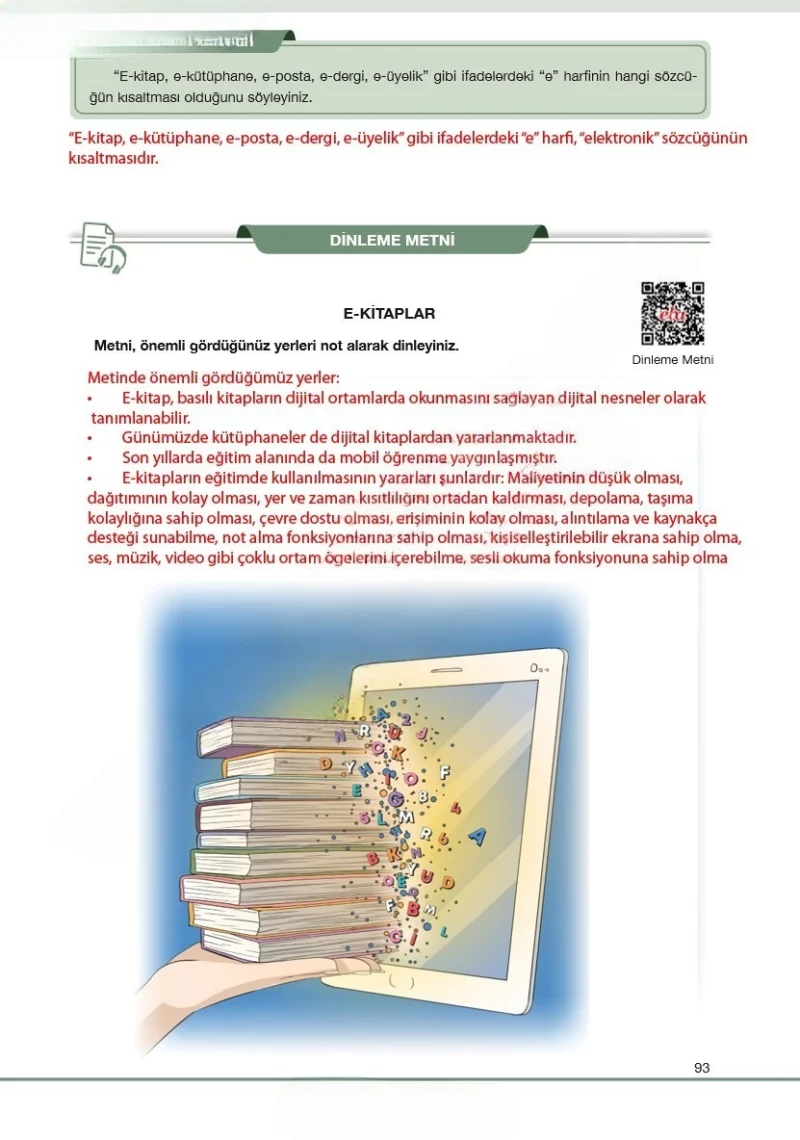7. Sınıf Türkçe Ders Kitabı Cevapları Özgün Yayınları Sayfa 93 Çözüm Görseli