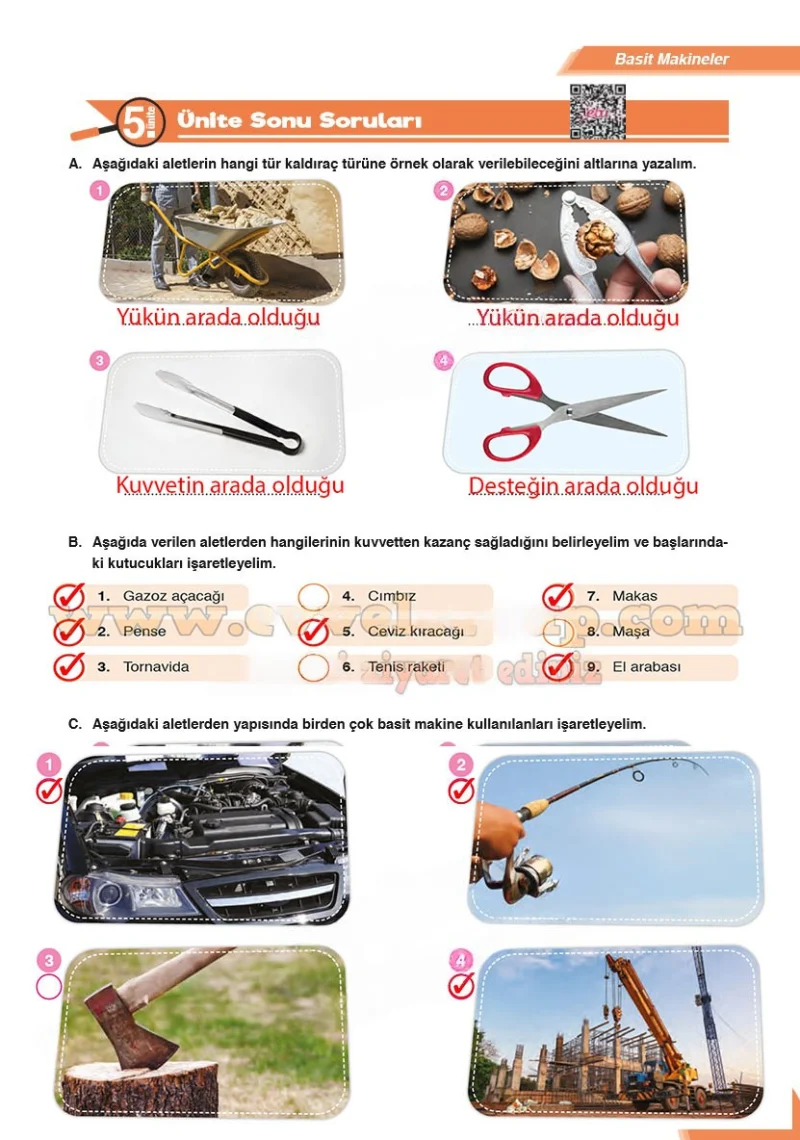 8. Sınıf Fen Bilimleri Ders Kitabı Cevapları Ata Yayınları Sayfa 185 Çözüm Görseli