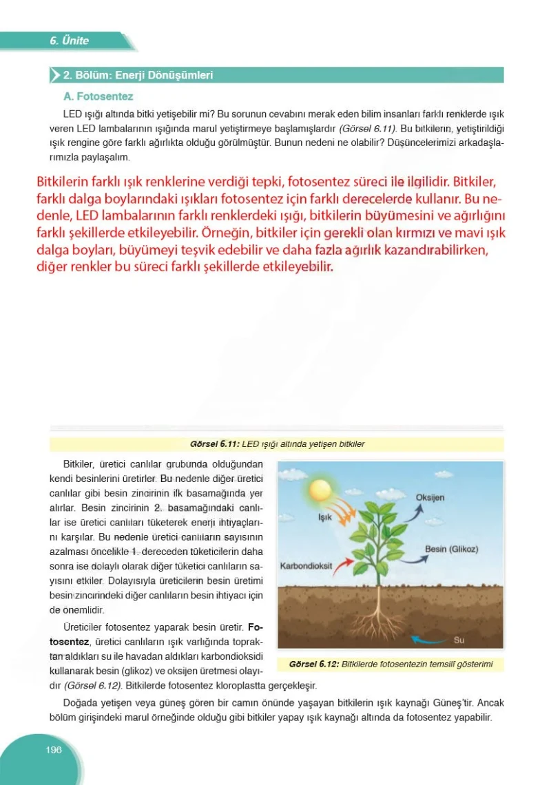 8. Sınıf Fen Bilimleri Ders Kitabı Cevapları Ata Yayınları Sayfa 196 Çözüm Görseli