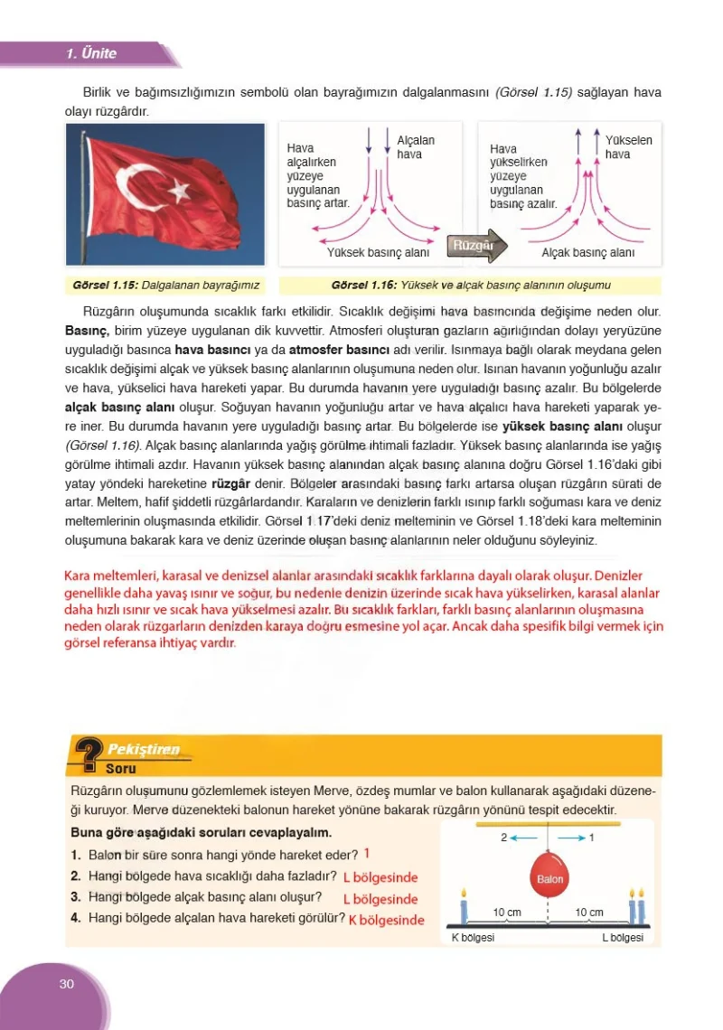 8. Sınıf Fen Bilimleri Ders Kitabı Cevapları Ata Yayınları Sayfa 30 Çözüm Görseli