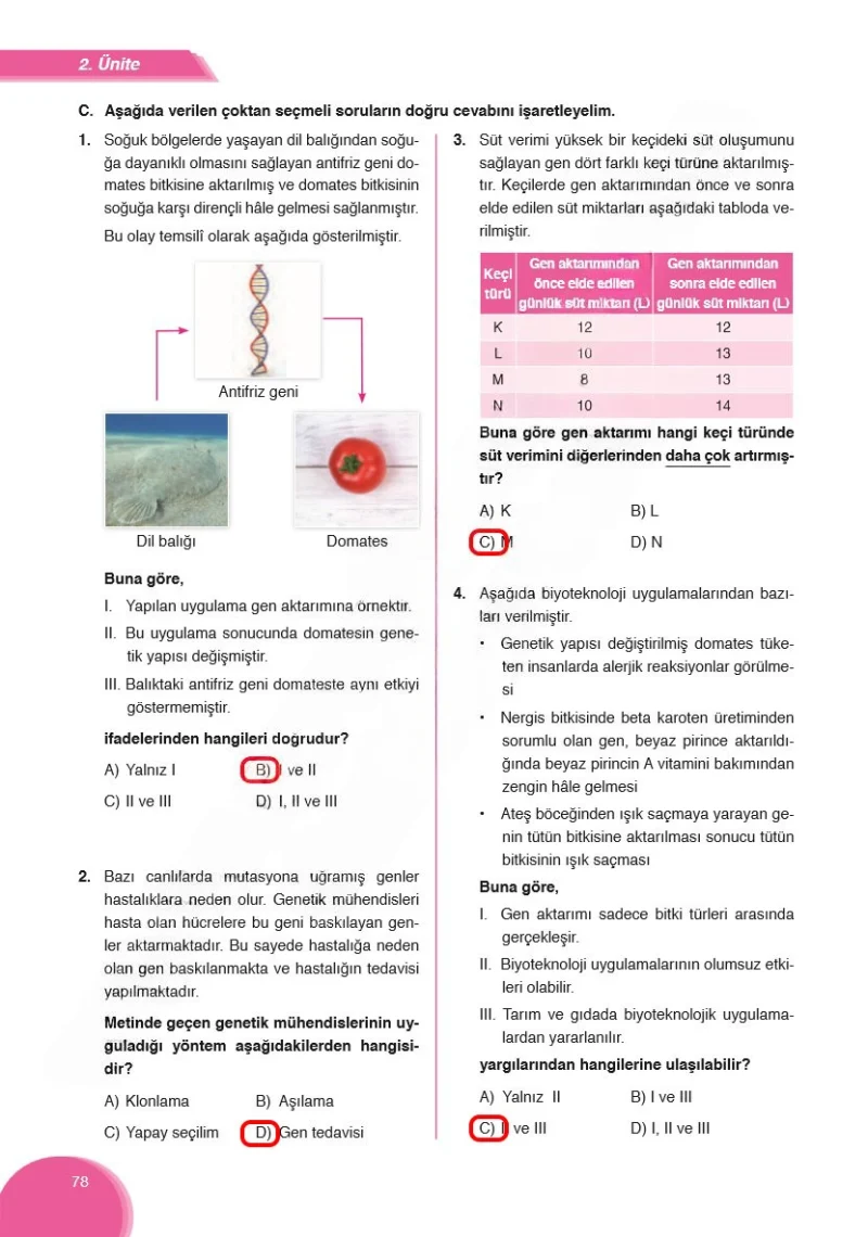 8. Sınıf Fen Bilimleri Ders Kitabı Cevapları Ata Yayınları Sayfa 78 Çözüm Görseli