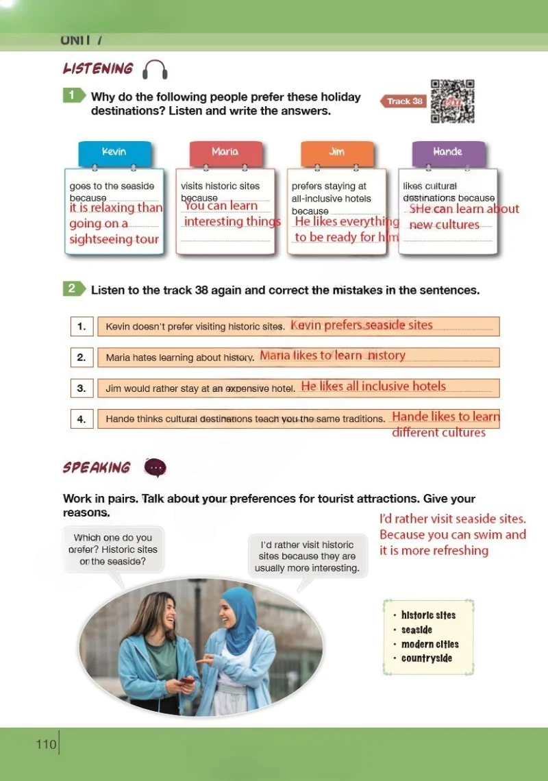 8. Sınıf İngilizce Ders Kitabı Cevapları Bilim ve Kültür Yayınları Sayfa 110 Çözüm Görseli