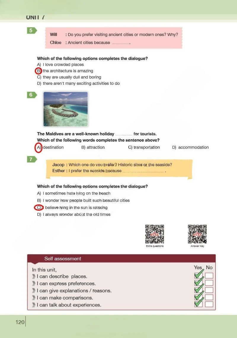 8. Sınıf İngilizce Ders Kitabı Cevapları Bilim ve Kültür Yayınları Sayfa 120 Çözüm Görseli