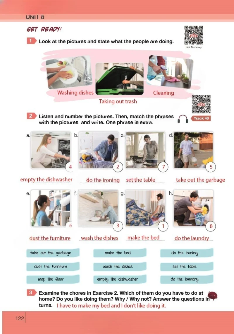 8. Sınıf İngilizce Ders Kitabı Cevapları Bilim ve Kültür Yayınları Sayfa 122 Çözüm Görseli
