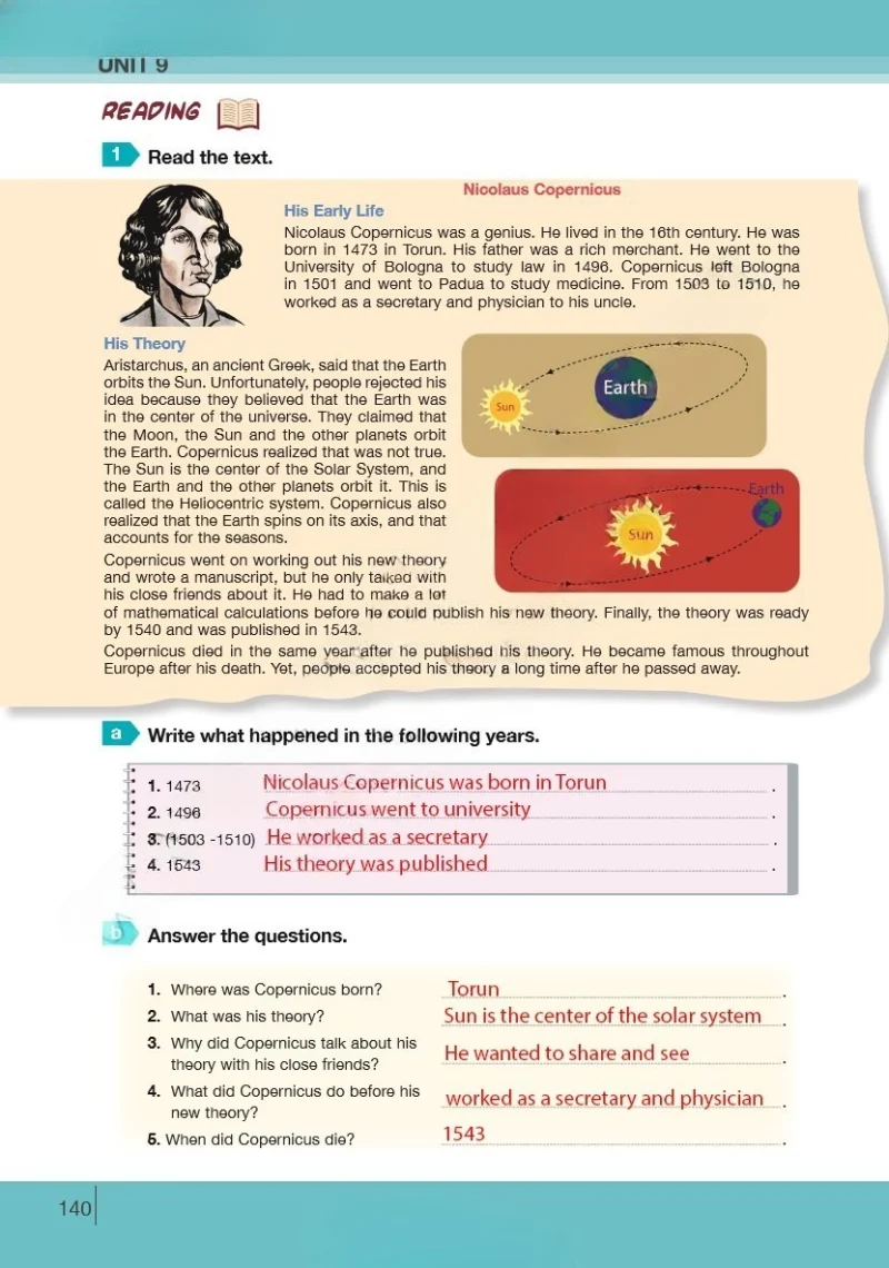 8. Sınıf İngilizce Ders Kitabı Cevapları Bilim ve Kültür Yayınları Sayfa 140 Çözüm Görseli