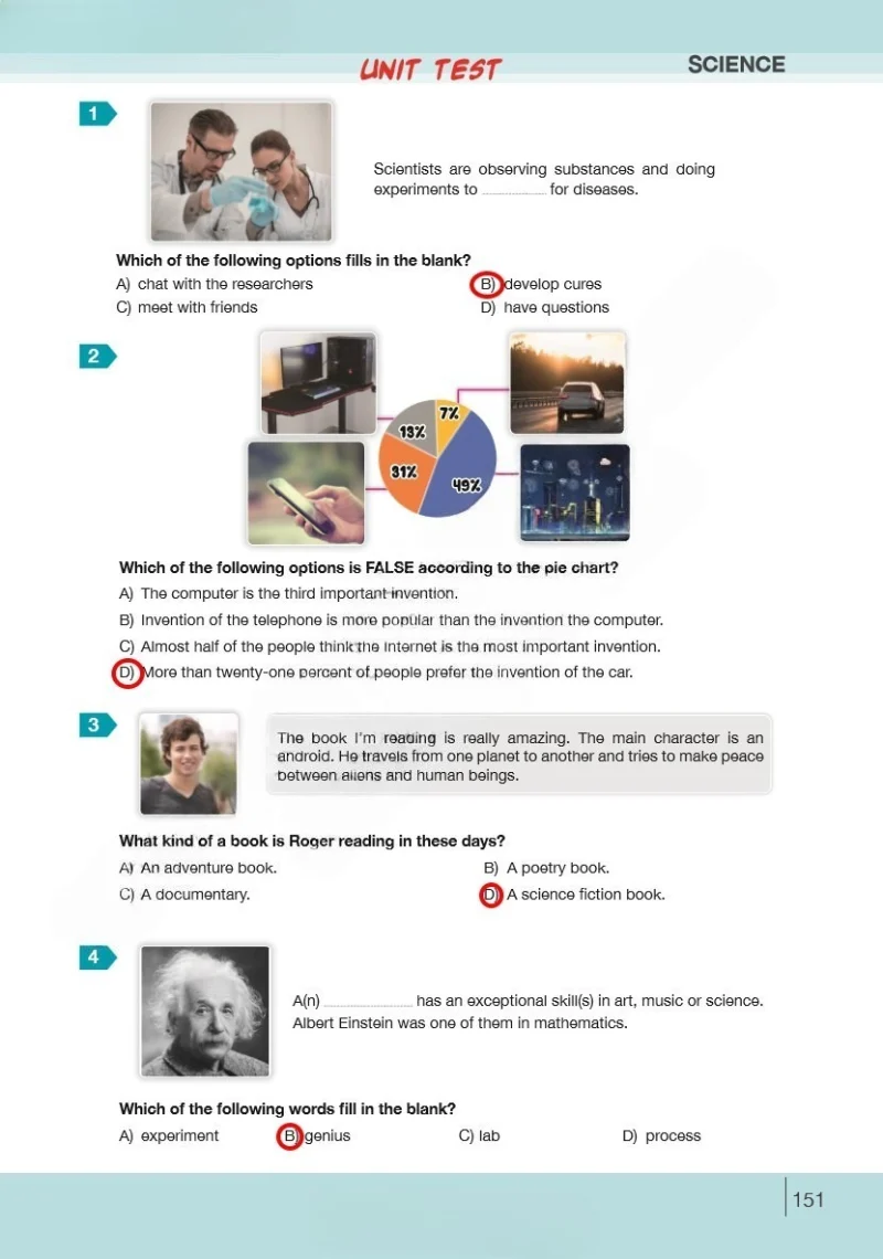 8. Sınıf İngilizce Ders Kitabı Cevapları Bilim ve Kültür Yayınları Sayfa 151 Çözüm Görseli