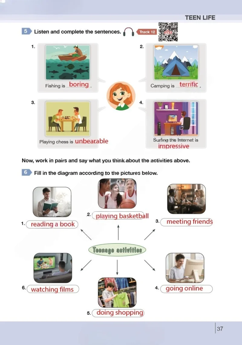 8. Sınıf İngilizce Ders Kitabı Cevapları Bilim ve Kültür Yayınları Sayfa 37 Çözüm Görseli