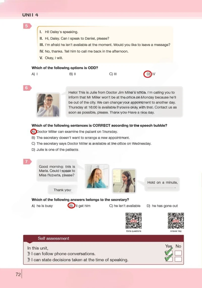 8. Sınıf İngilizce Ders Kitabı Cevapları Bilim ve Kültür Yayınları Sayfa 72 Çözüm Görseli