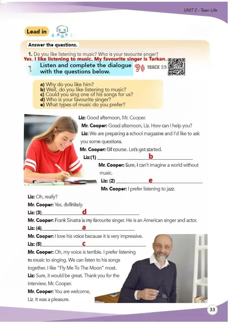 8. Sınıf İngilizce Ders Kitabı Cevapları Meb Yayınları 1 Sayfa 33 Çözüm Görseli