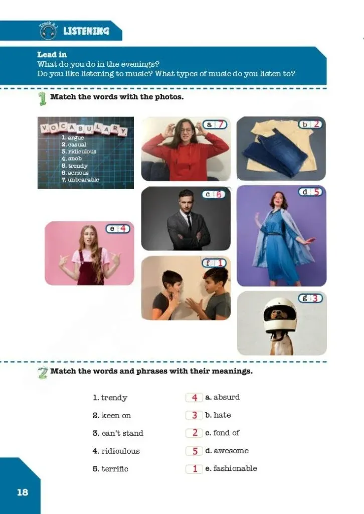 8. Sınıf İngilizce Ders Kitabı Cevapları Meb Yayınları Çalışma Kitabı Sayfa 18 Çözüm Görseli