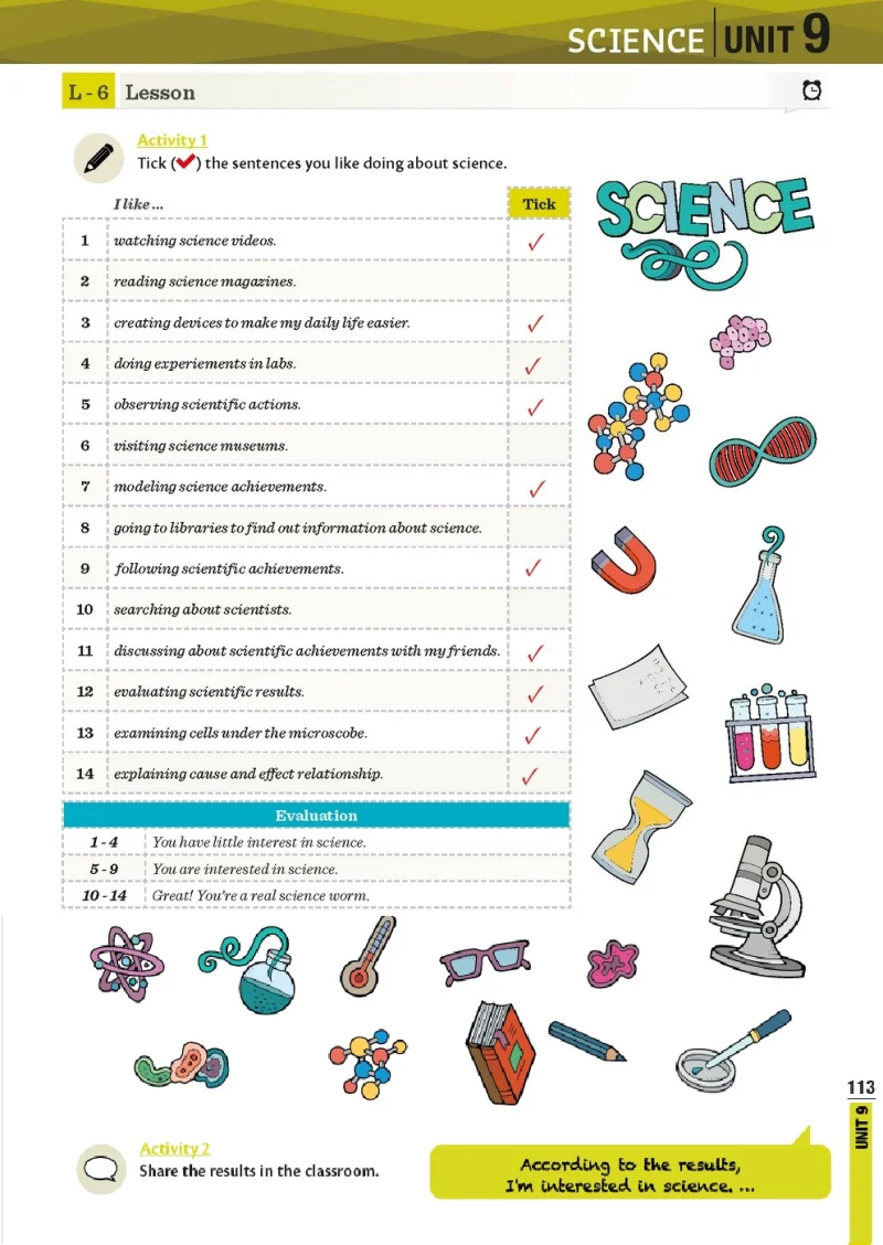 8. Sınıf İngilizce Ders Kitabı Cevapları Meb Yayınları Sayfa 113 Çözüm Görseli