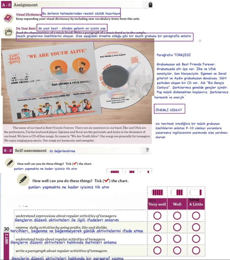 8. Sınıf İngilizce Ders Kitabı Cevapları Meb Yayınları Sayfa 30 Çözüm Görseli