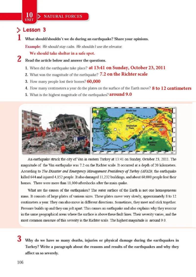 8. Sınıf İngilizce Ders Kitabı Cevapları Tutku Yayınları Sayfa 106 Çözüm Görseli
