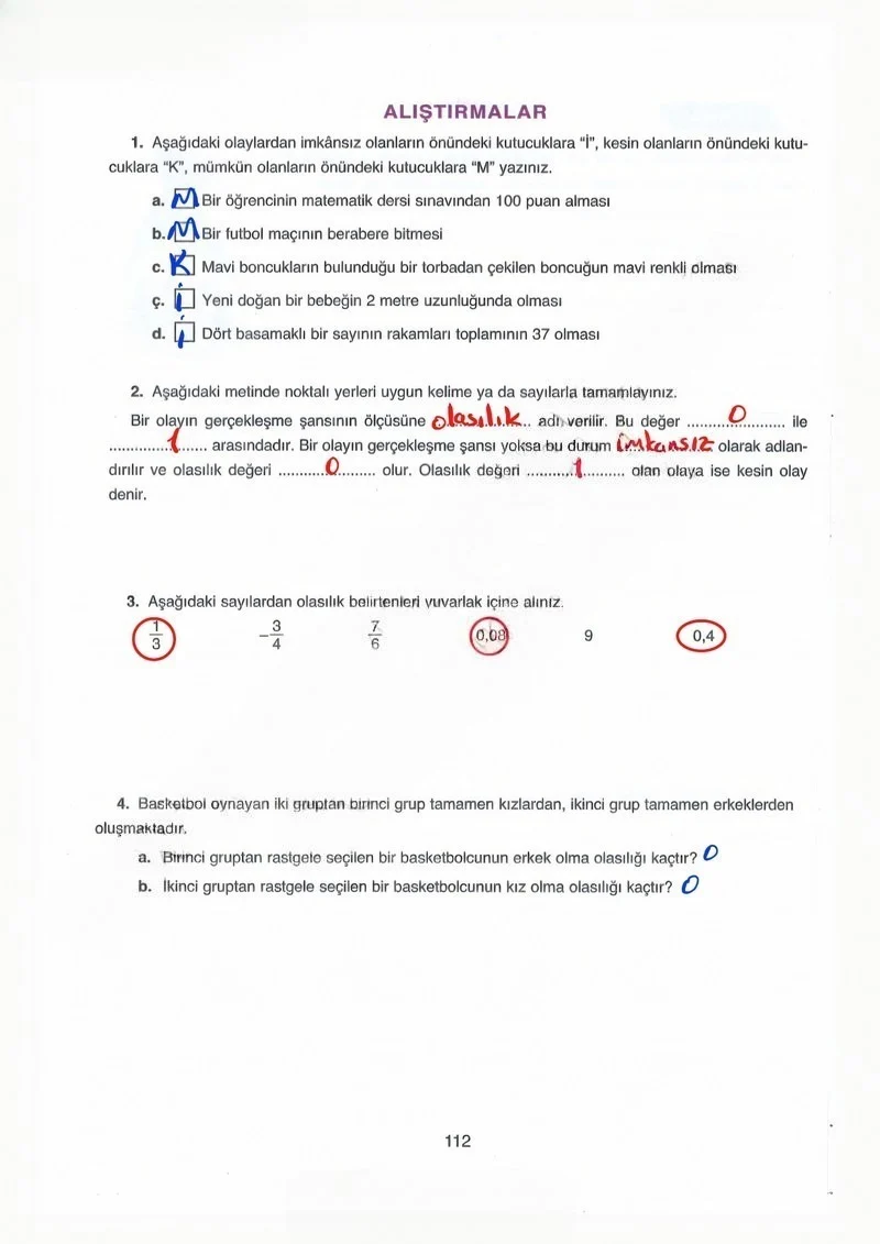 8. Sınıf Matematik Ders Kitabı Cevapları Ada Yayınları Sayfa 112 Çözüm Görseli