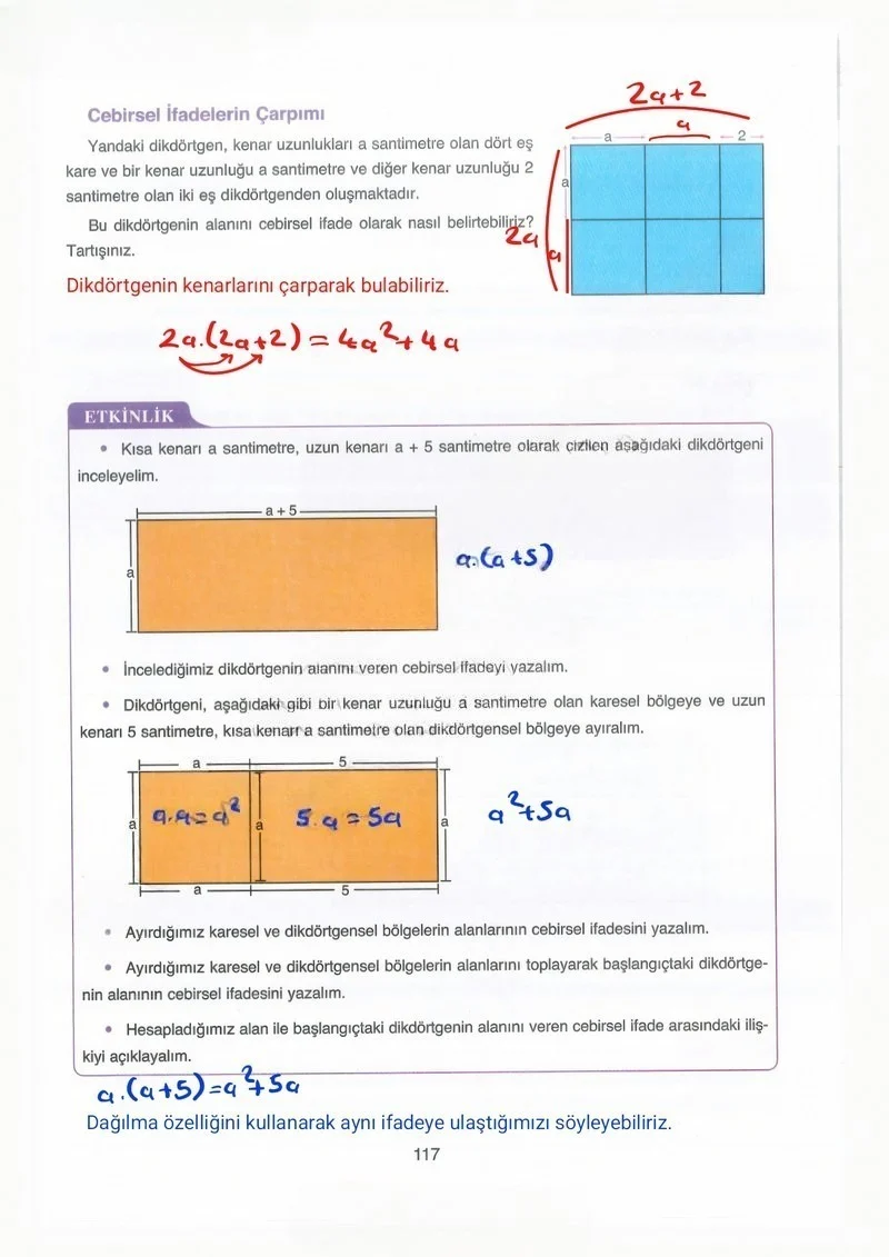 8. Sınıf Matematik Ders Kitabı Cevapları Ada Yayınları Sayfa 117 Çözüm Görseli