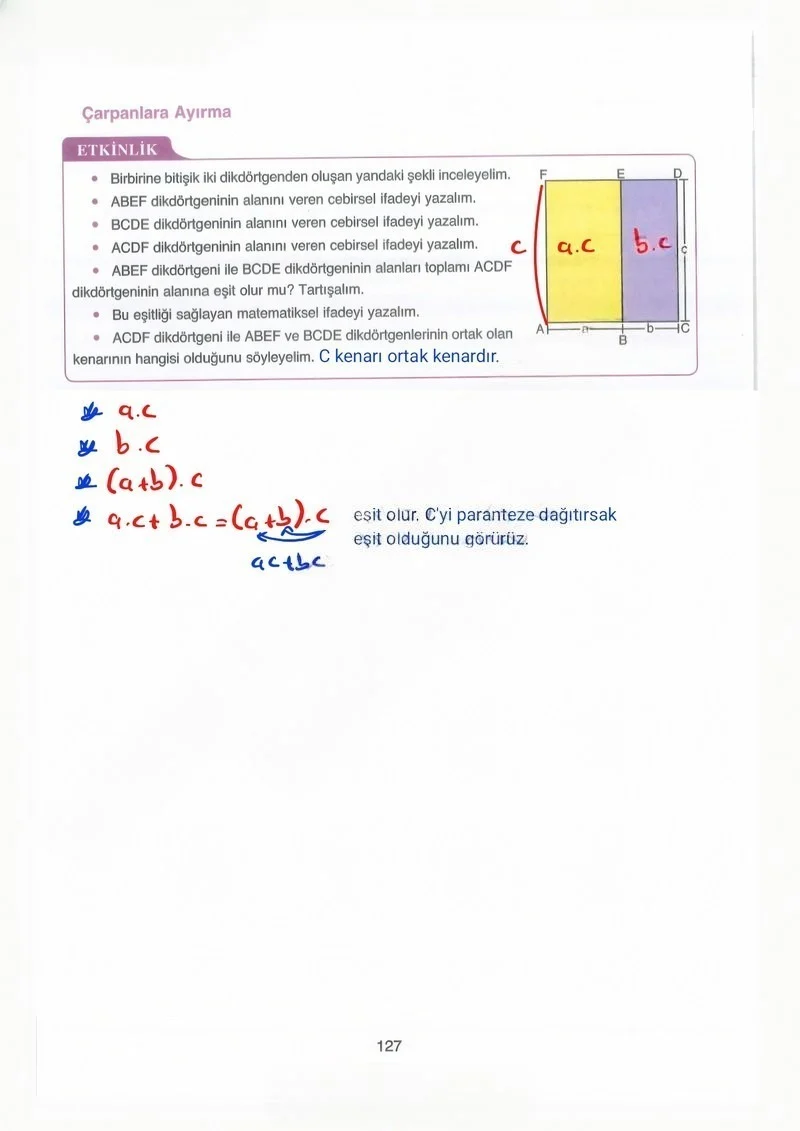 8. Sınıf Matematik Ders Kitabı Cevapları Ada Yayınları Sayfa 127 Çözüm Görseli