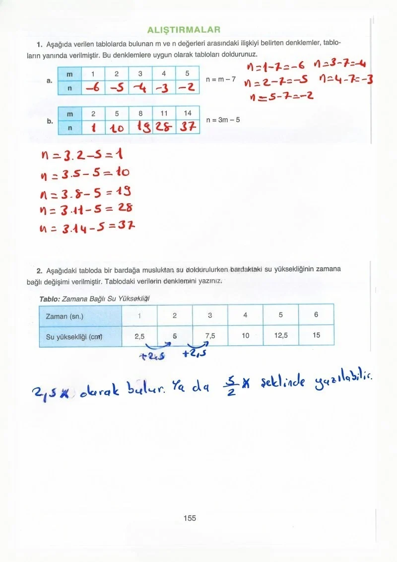 8. Sınıf Matematik Ders Kitabı Cevapları Ada Yayınları Sayfa 155 Çözüm Görseli