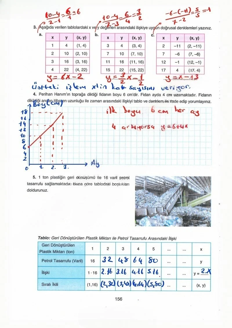 8. Sınıf Matematik Ders Kitabı Cevapları Ada Yayınları Sayfa 156 Çözüm Görseli