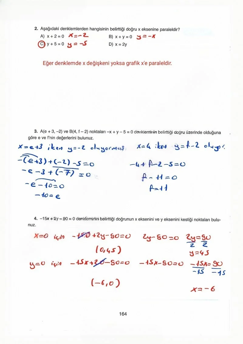 8. Sınıf Matematik Ders Kitabı Cevapları Ada Yayınları Sayfa 164 Çözüm Görseli