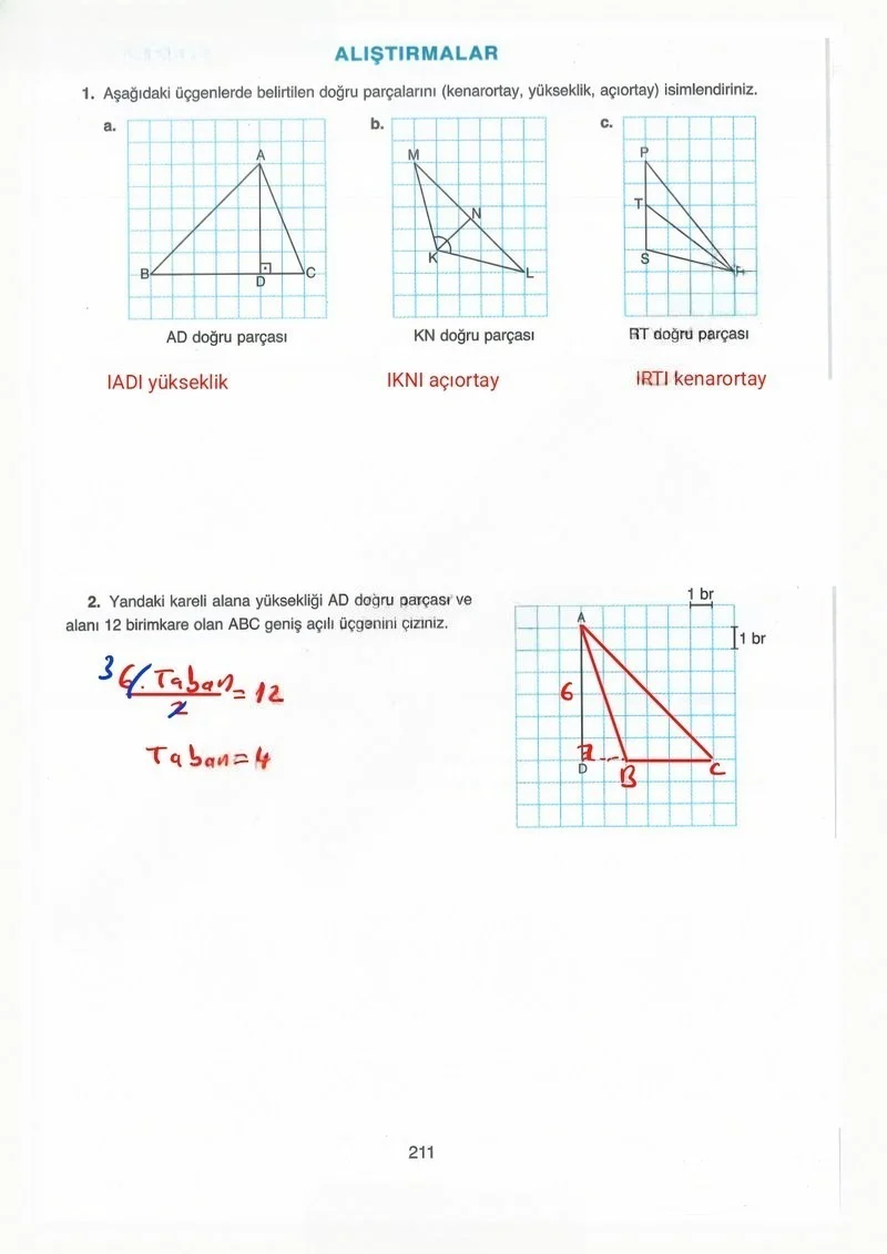 8. Sınıf Matematik Ders Kitabı Cevapları Ada Yayınları Sayfa 211 Çözüm Görseli
