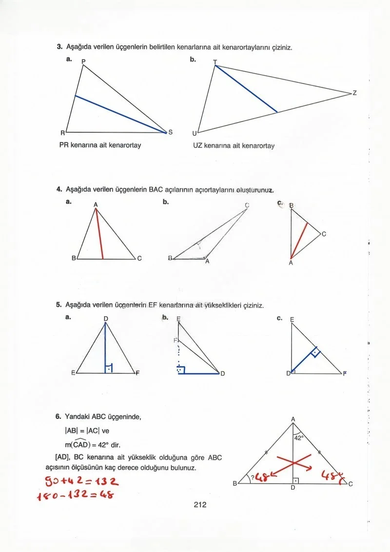 8. Sınıf Matematik Ders Kitabı Cevapları Ada Yayınları Sayfa 212 Çözüm Görseli