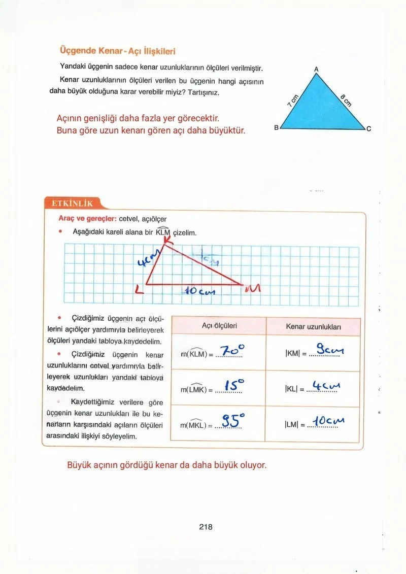 8. Sınıf Matematik Ders Kitabı Cevapları Ada Yayınları Sayfa 218 Çözüm Görseli