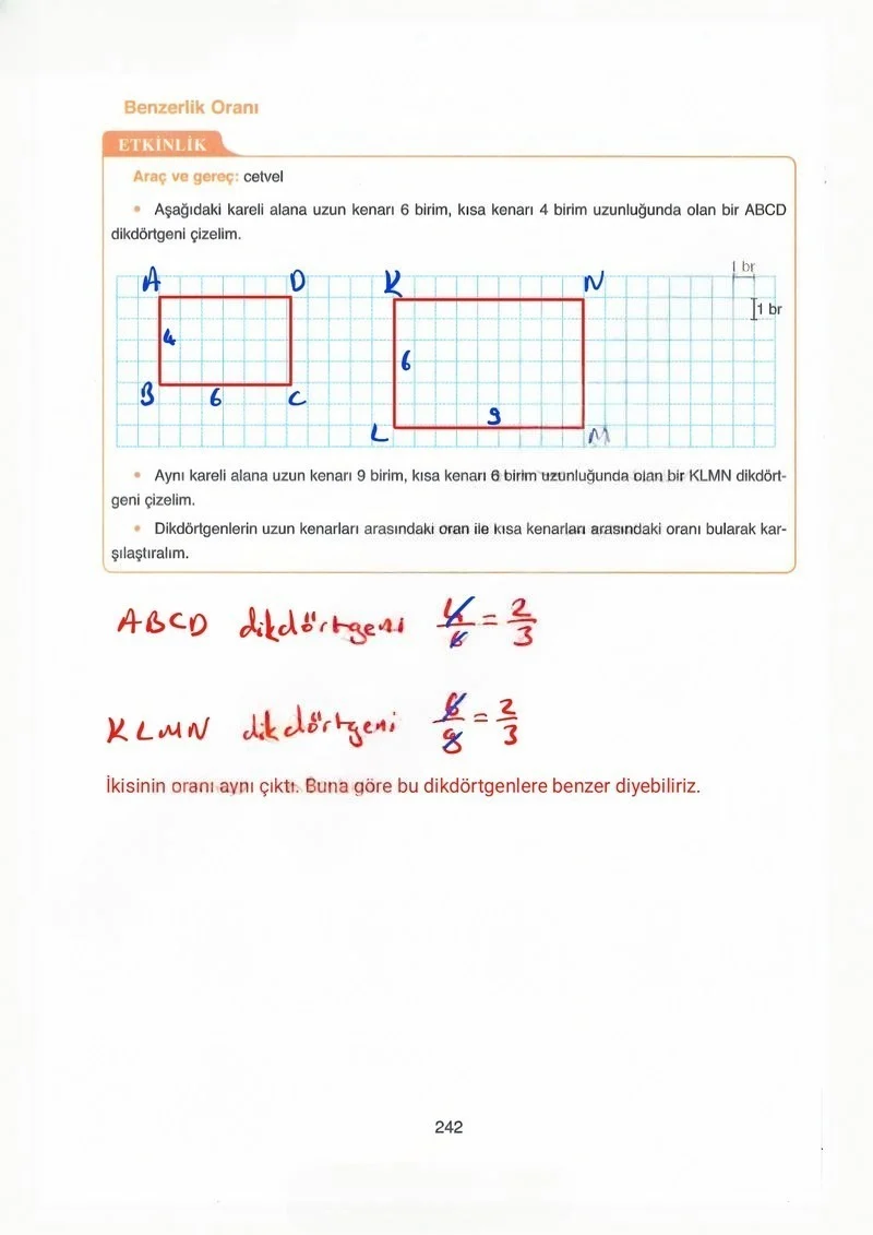 8. Sınıf Matematik Ders Kitabı Cevapları Ada Yayınları Sayfa 242 Çözüm Görseli