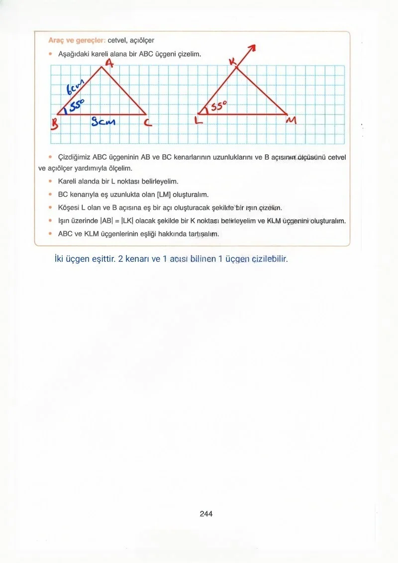 8. Sınıf Matematik Ders Kitabı Cevapları Ada Yayınları Sayfa 244 Çözüm Görseli