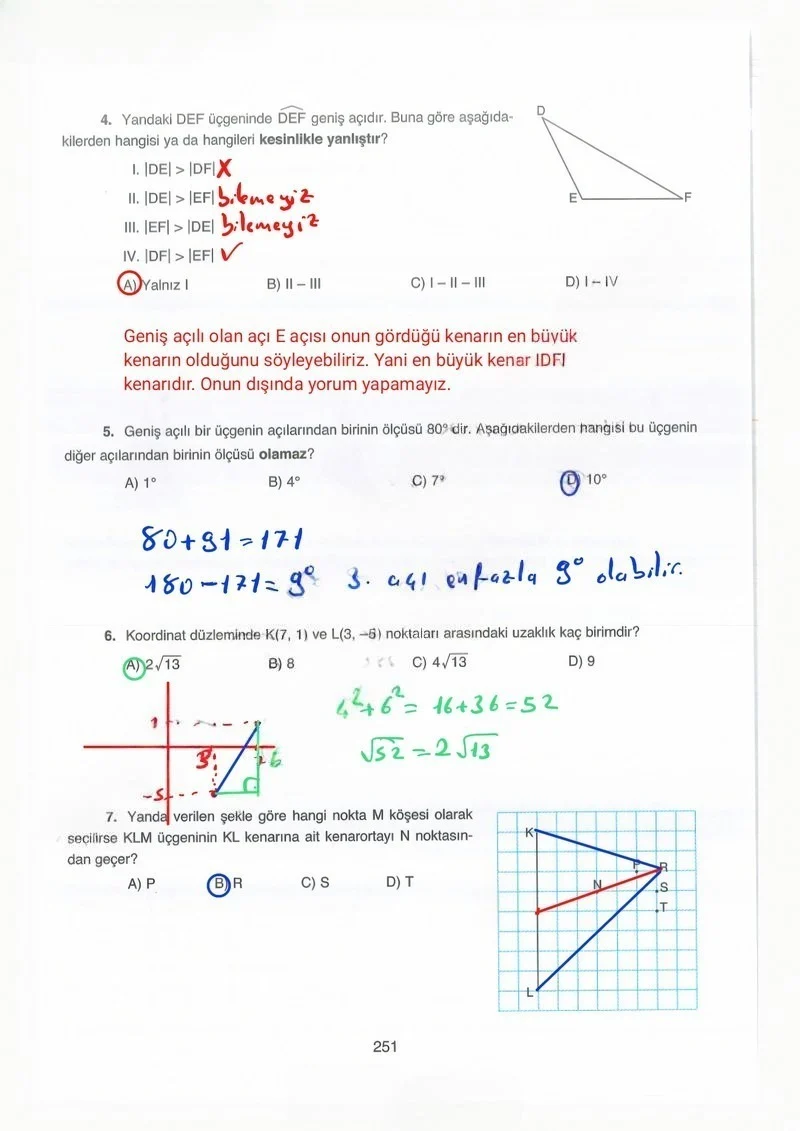 8. Sınıf Matematik Ders Kitabı Cevapları Ada Yayınları Sayfa 251 Çözüm Görseli