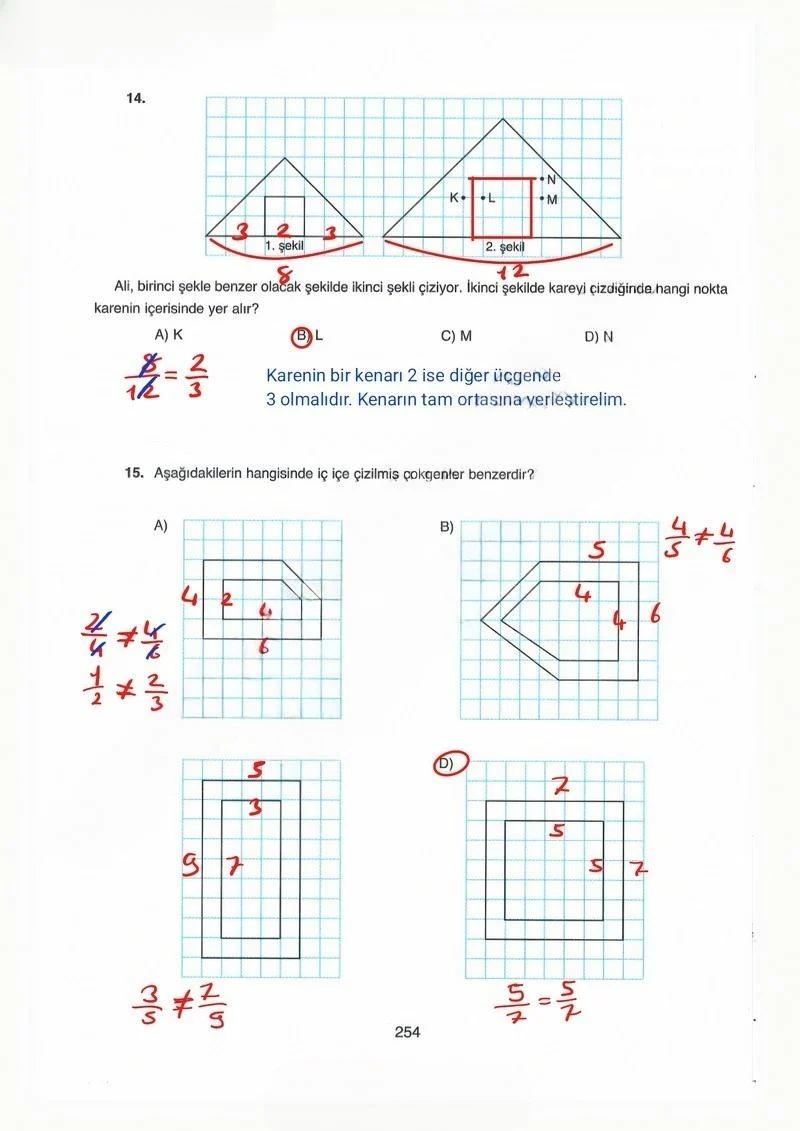 8. Sınıf Matematik Ders Kitabı Cevapları Ada Yayınları Sayfa 254 Çözüm Görseli