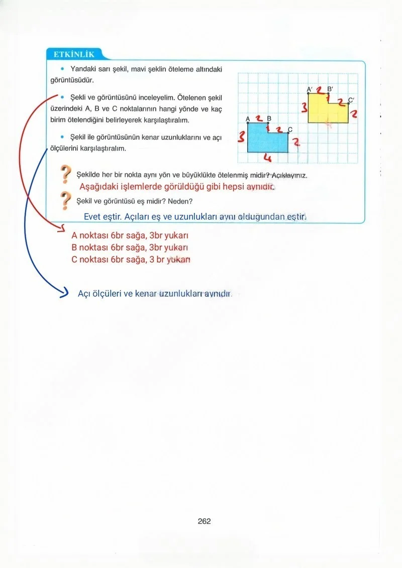 8. Sınıf Matematik Ders Kitabı Cevapları Ada Yayınları Sayfa 262 Çözüm Görseli