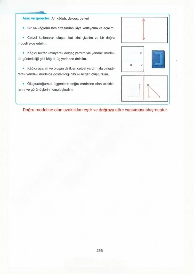 8. Sınıf Matematik Ders Kitabı Cevapları Ada Yayınları Sayfa 266 Çözüm Görseli