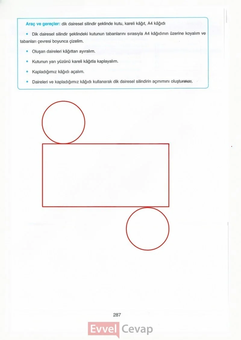 8. Sınıf Matematik Ders Kitabı Cevapları Ada Yayınları Sayfa 287 Çözüm Görseli
