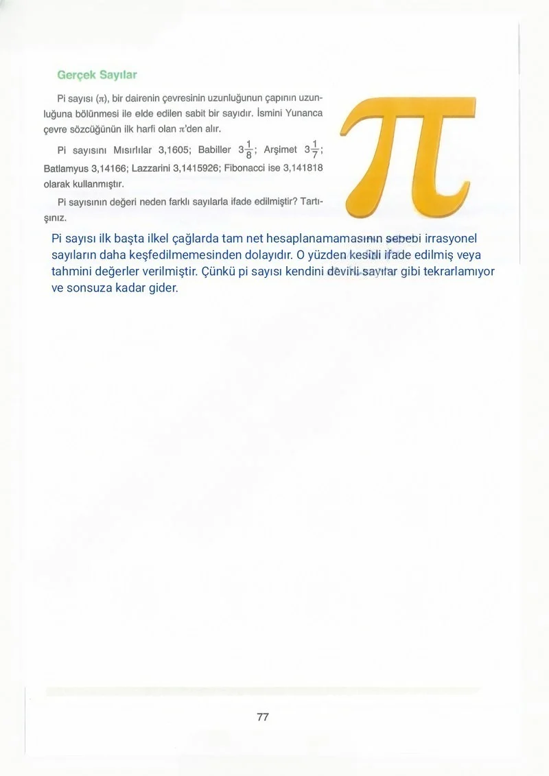 8. Sınıf Matematik Ders Kitabı Cevapları Ada Yayınları Sayfa 77 Çözüm Görseli