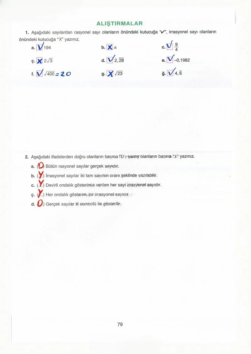8. Sınıf Matematik Ders Kitabı Cevapları Ada Yayınları Sayfa 79 Çözüm Görseli