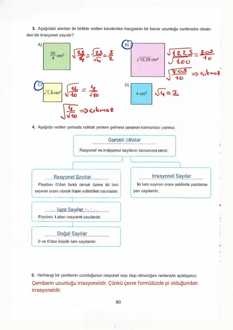 8. Sınıf Matematik Ders Kitabı Cevapları Ada Yayınları Sayfa 80 Çözüm Görseli