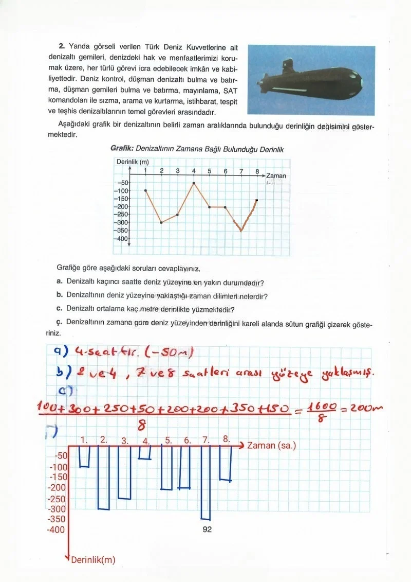 8. Sınıf Matematik Ders Kitabı Cevapları Ada Yayınları Sayfa 92 Çözüm Görseli
