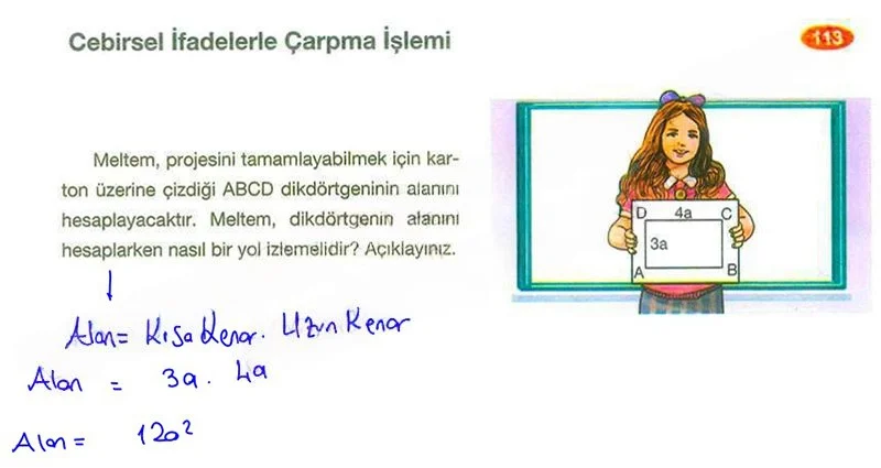 8. Sınıf Matematik Ders Kitabı Cevapları Berkay Yayınları Sayfa 113 Çözüm Görseli