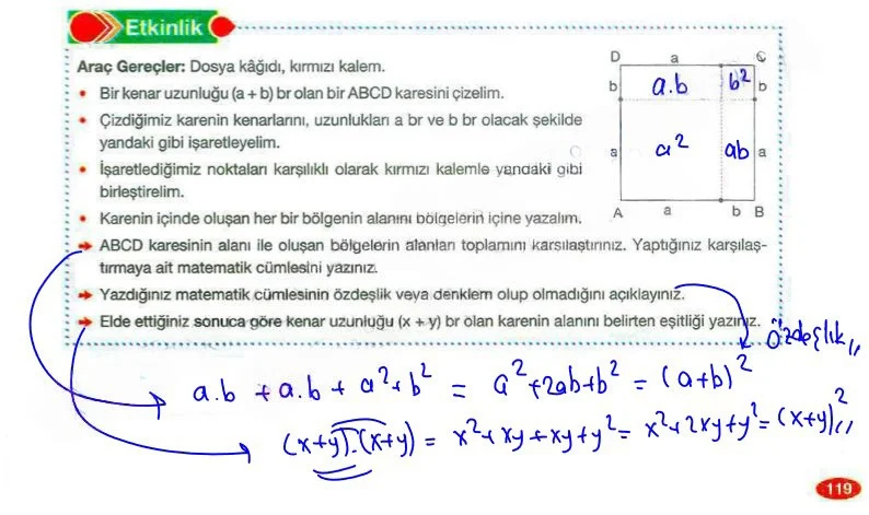 8. Sınıf Matematik Ders Kitabı Cevapları Berkay Yayınları Sayfa 119 Çözüm Görseli