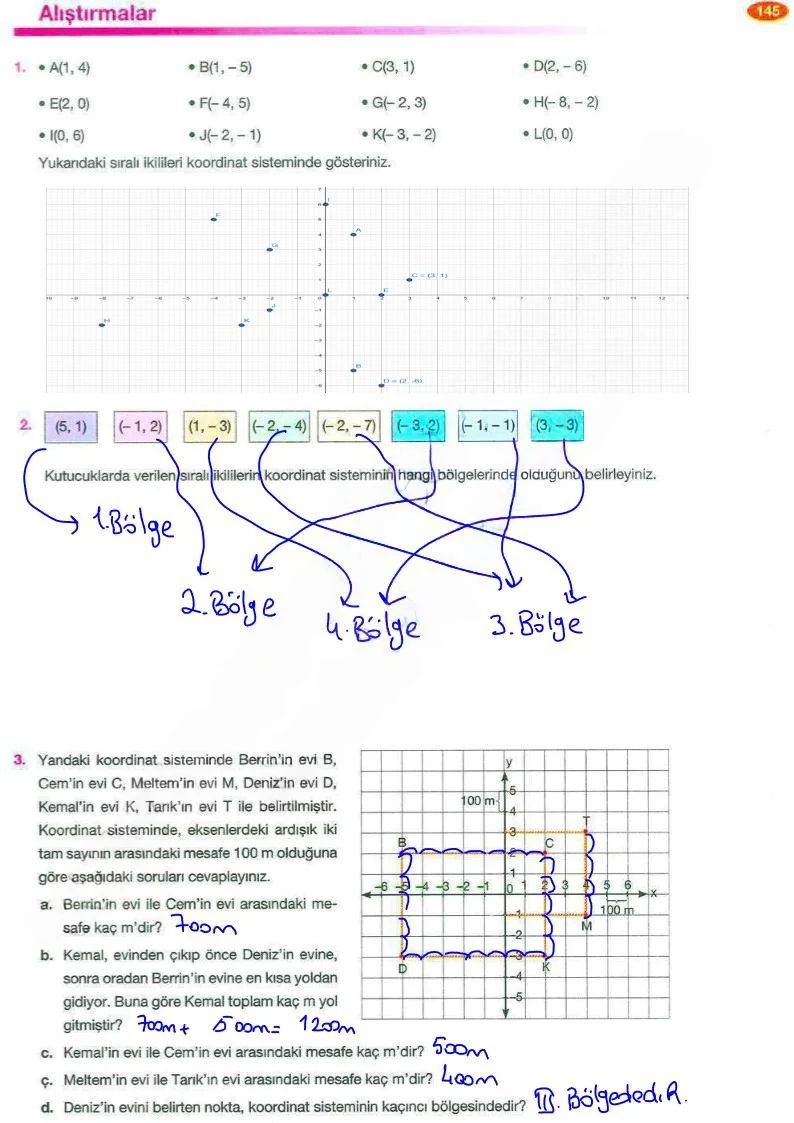 8. Sınıf Matematik Ders Kitabı Cevapları Berkay Yayınları Sayfa 145 Çözüm Görseli