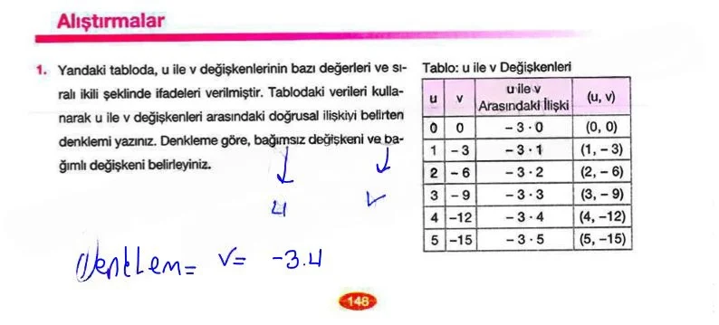 8. Sınıf Matematik Ders Kitabı Cevapları Berkay Yayınları Sayfa 148 Çözüm Görseli