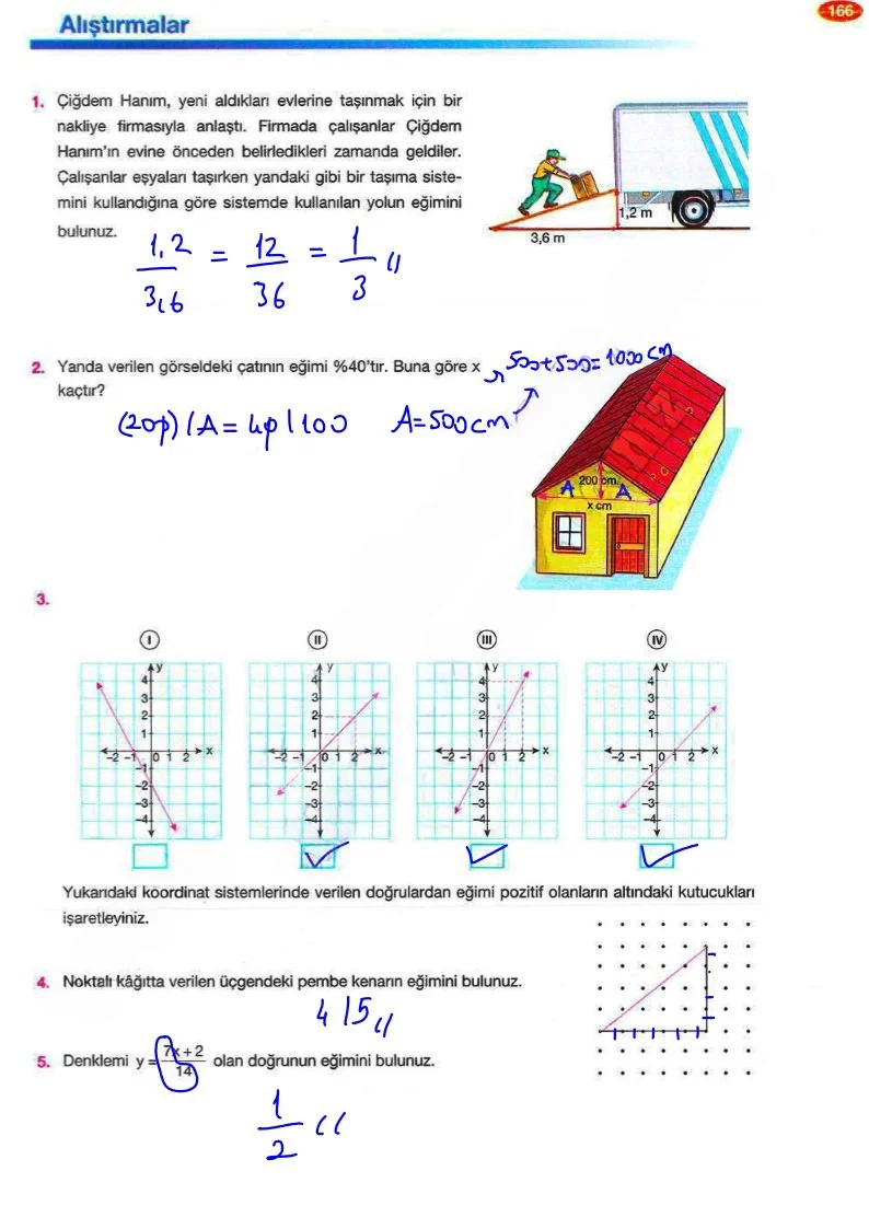 8. Sınıf Matematik Ders Kitabı Cevapları Berkay Yayınları Sayfa 166 Çözüm Görseli