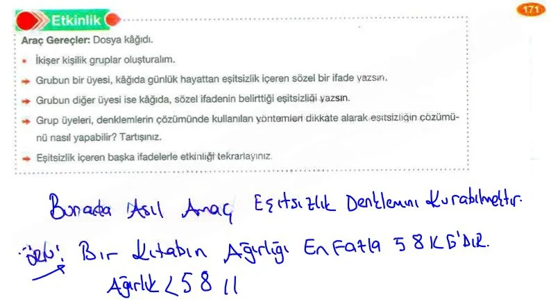 8. Sınıf Matematik Ders Kitabı Cevapları Berkay Yayınları Sayfa 171 Çözüm Görseli