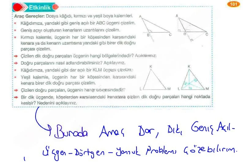 8. Sınıf Matematik Ders Kitabı Cevapları Berkay Yayınları Sayfa 181 Çözüm Görseli
