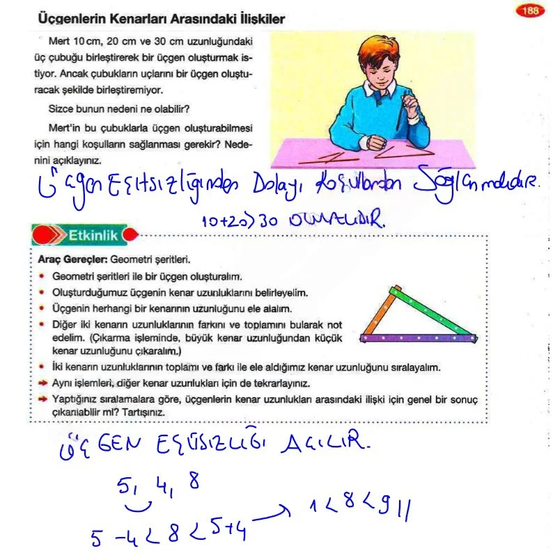8. Sınıf Matematik Ders Kitabı Cevapları Berkay Yayınları Sayfa 188 Çözüm Görseli