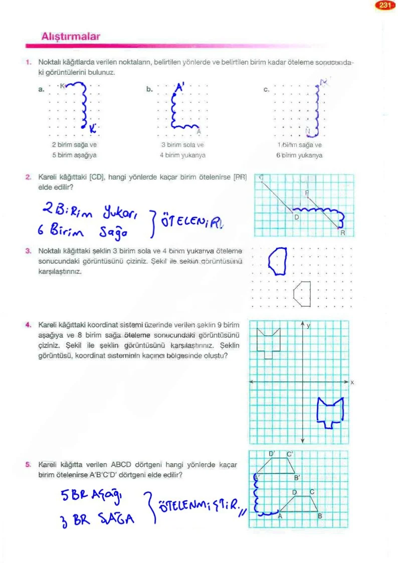 8. Sınıf Matematik Ders Kitabı Cevapları Berkay Yayınları Sayfa 231 Çözüm Görseli