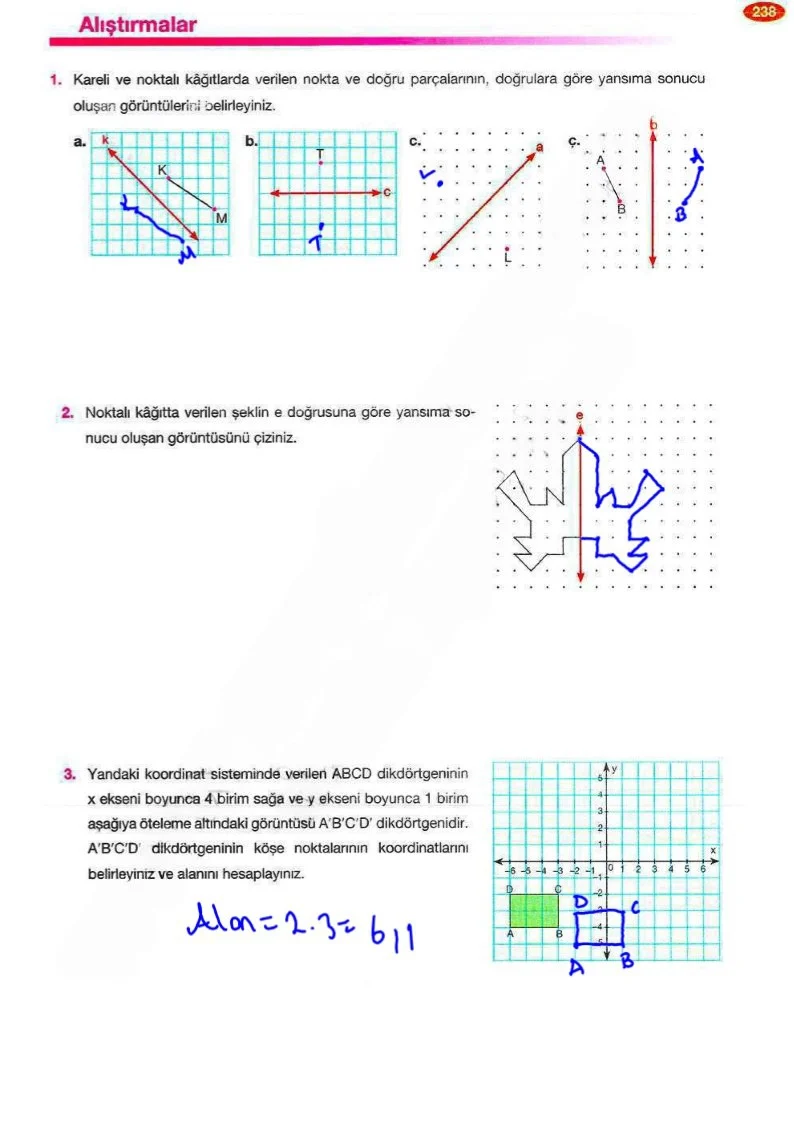 8. Sınıf Matematik Ders Kitabı Cevapları Berkay Yayınları Sayfa 238 Çözüm Görseli
