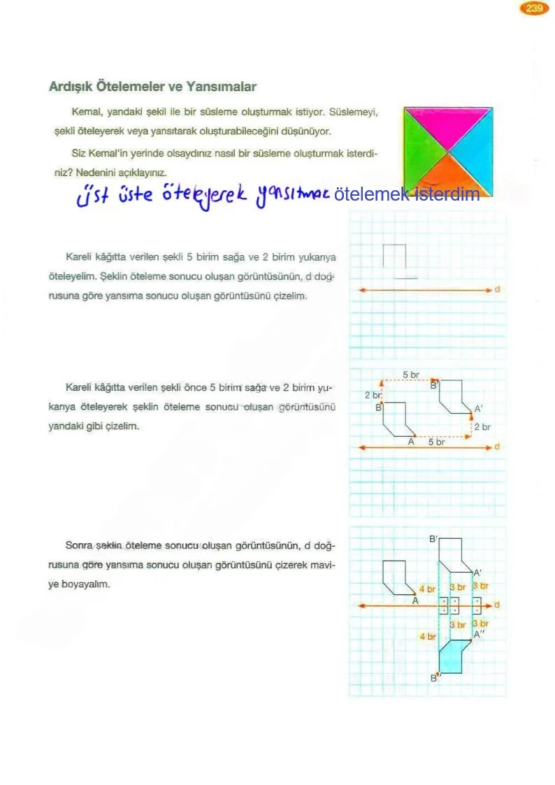 8. Sınıf Matematik Ders Kitabı Cevapları Berkay Yayınları Sayfa 239 Çözüm Görseli