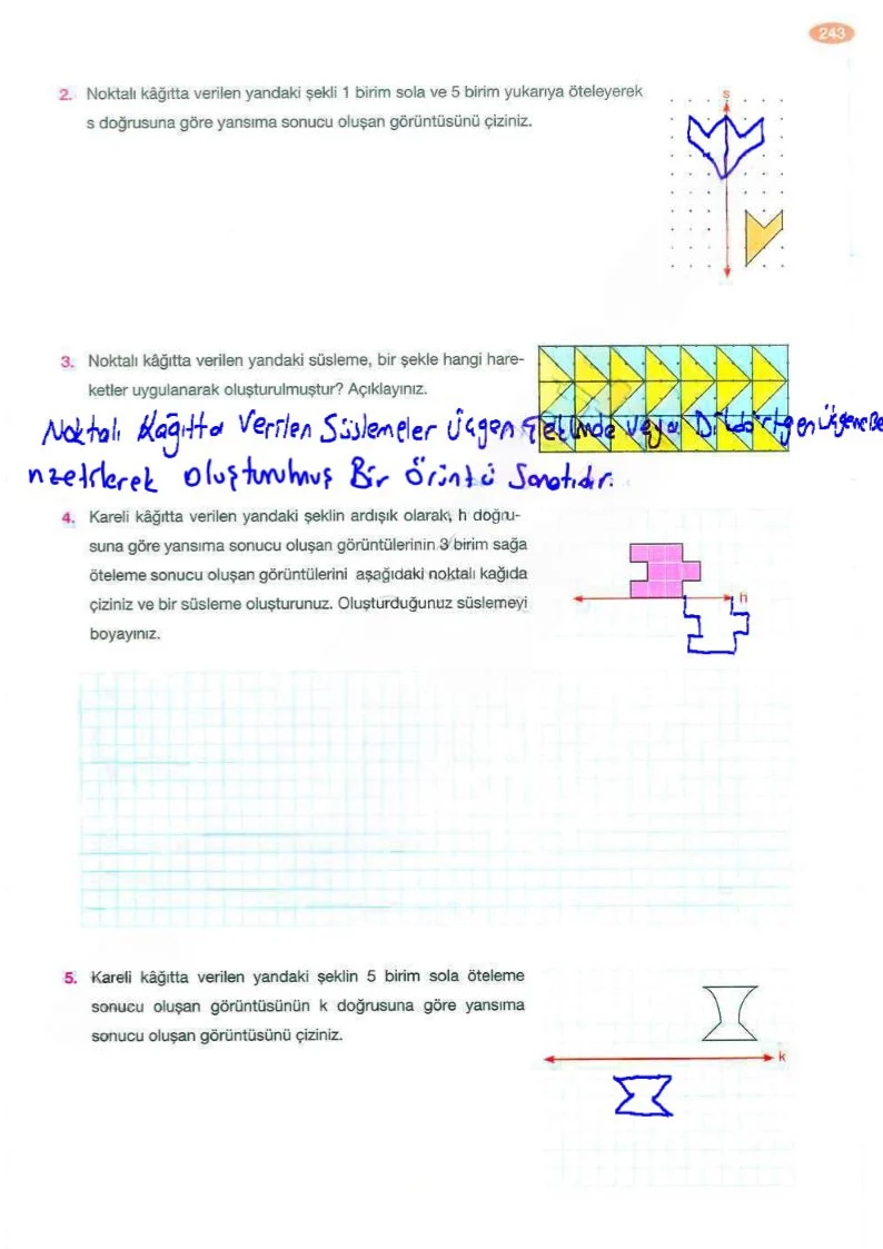 8. Sınıf Matematik Ders Kitabı Cevapları Berkay Yayınları Sayfa 243 Çözüm Görseli